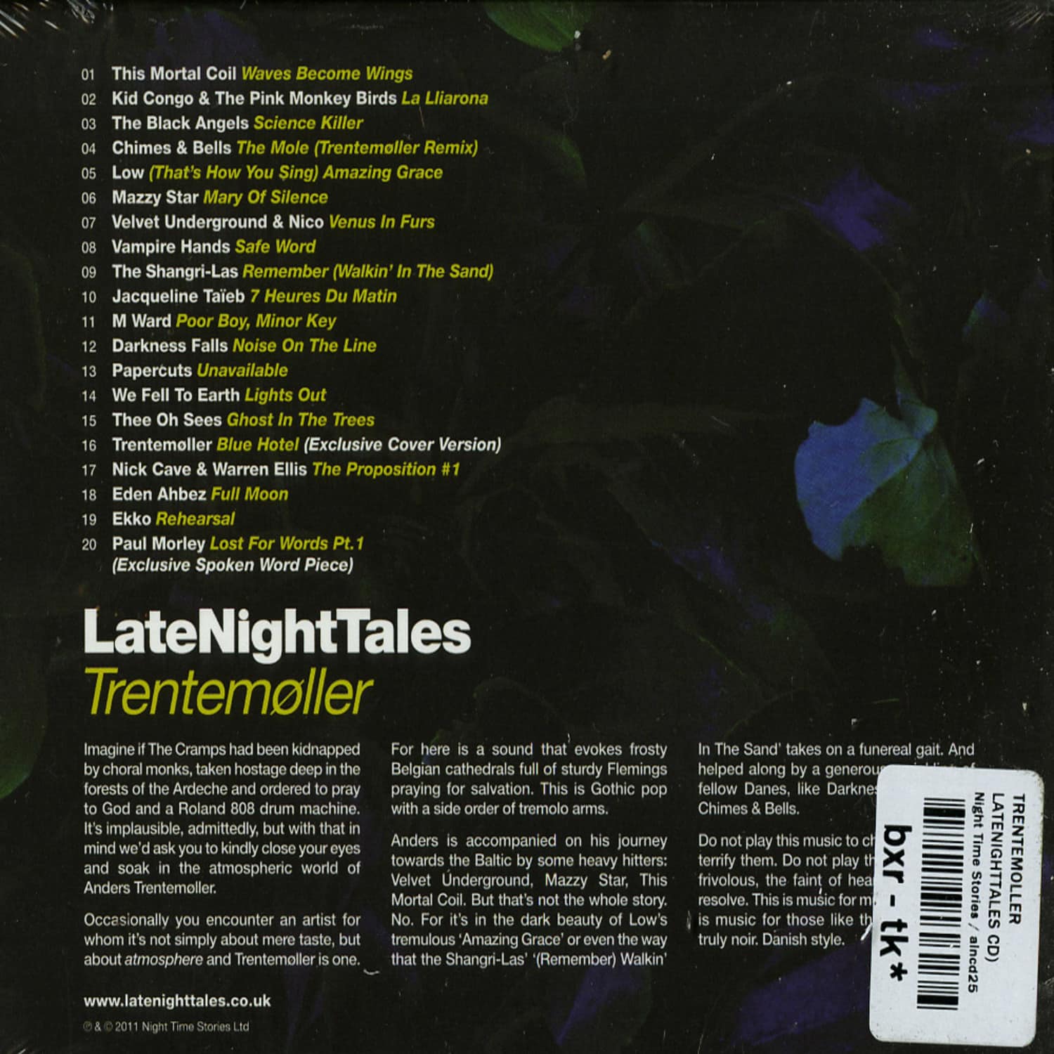 Trentemoller Latenighttales Cd