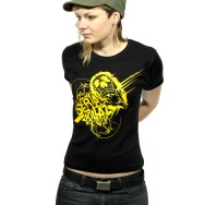 Serial Killaz Girl Shirt (Black / Yellow Print)
