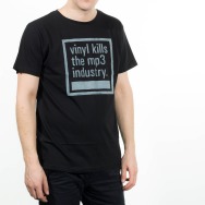 Vinyl Kills the MP3 Industry (Black - White Print)