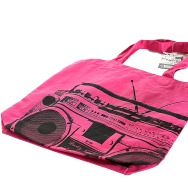 Ghettoblaster Jutebag (Pink)