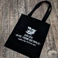 Freund der Familie TOTE Bag (White on Black)