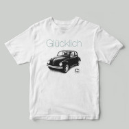 Gluecklich Shirt (VW Beatle / White)