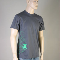 Ghost Nouveau Tee (absinth green on gray)