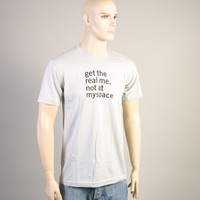 Get The Real Me Not At Myspace Shirt (Light Gray)