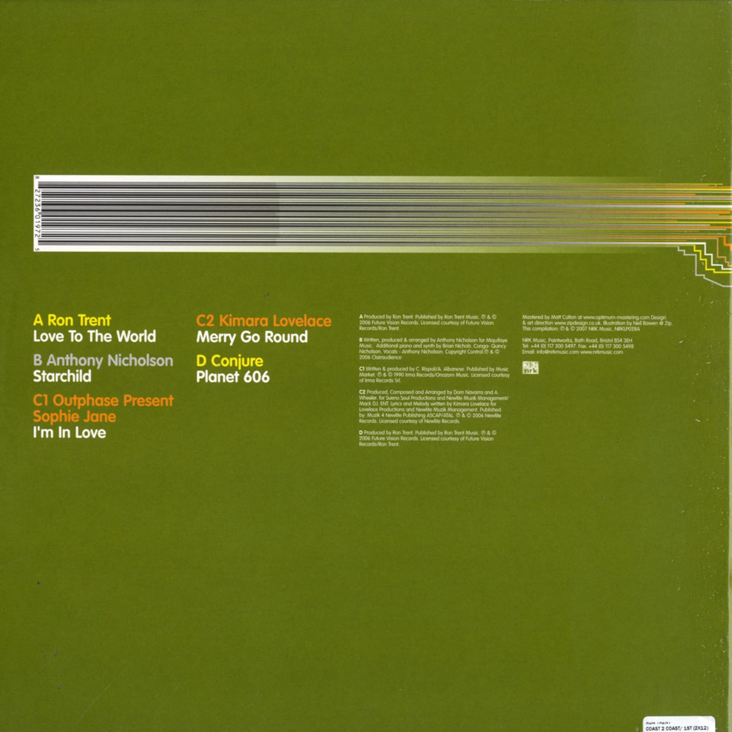 Ron Trent - COAST 2 COAST/ 1ST / NRKLP028A | 2x12 Inch Vinyl 