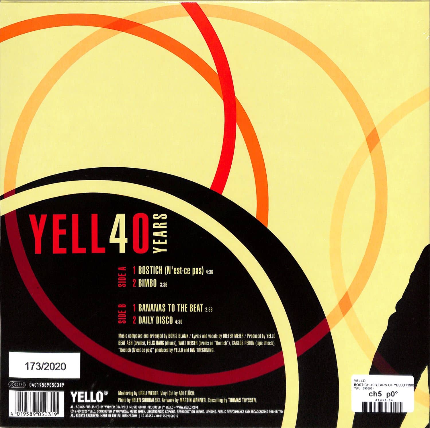 Yello - BOSTICH - 40 YEARS OF YELLO