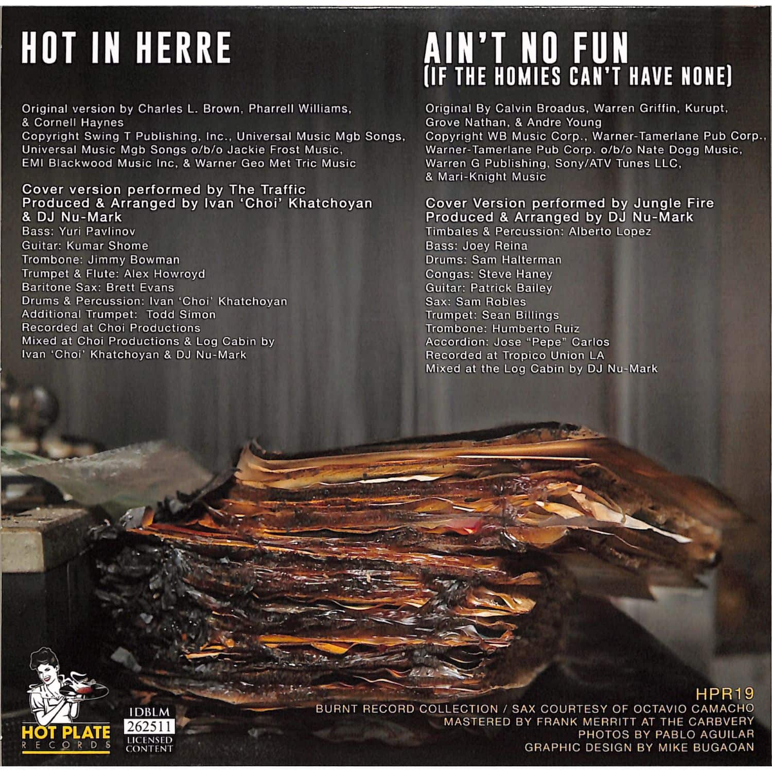 Dj Numark - HOT IN HERRE B/W AINT NO FUN / Hot Plate / HPR19 | 7