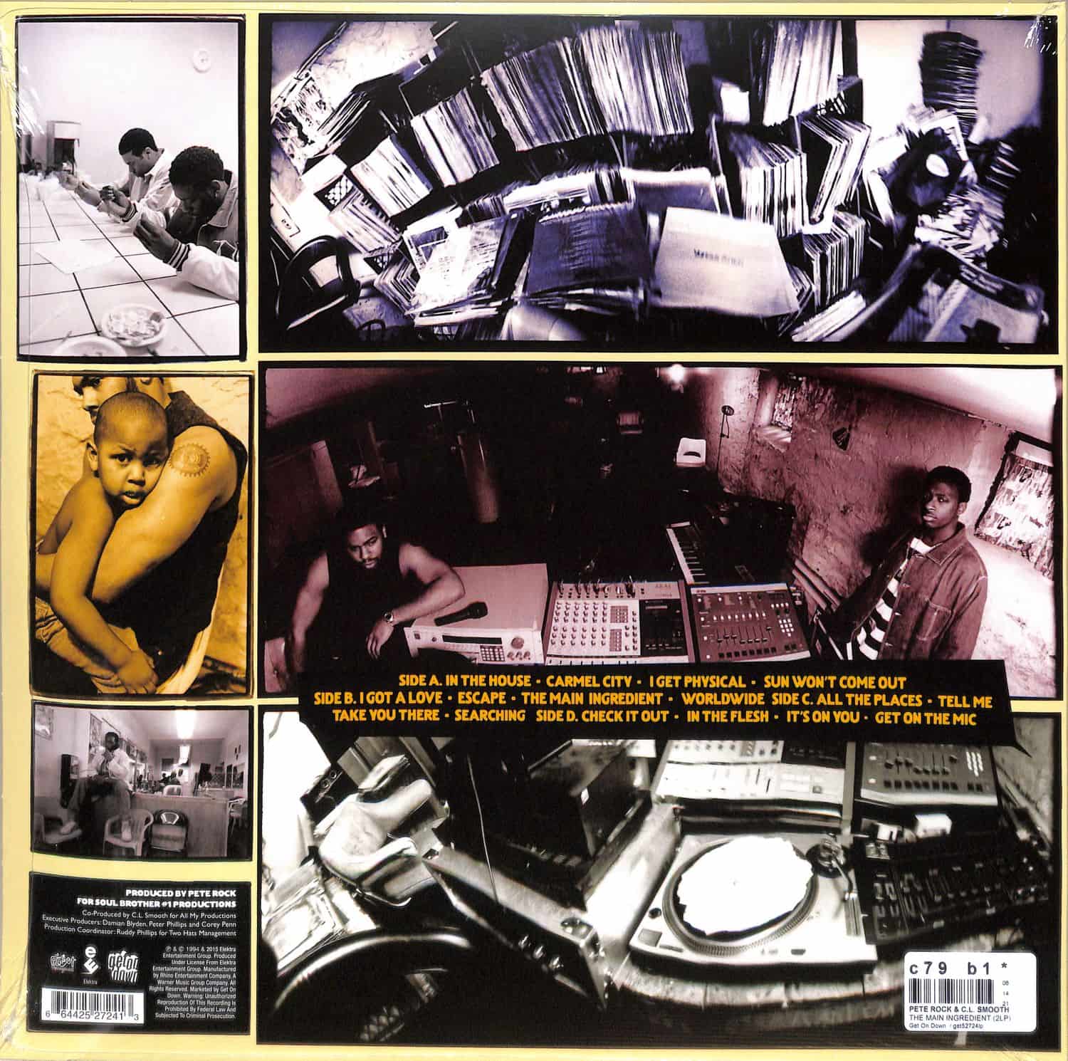 独Orig 2LP Pete Rock THE MAIN INGREDIENT Pete Rock & CL Smooth - The Main Ingredient (Clear Vinyl LP)