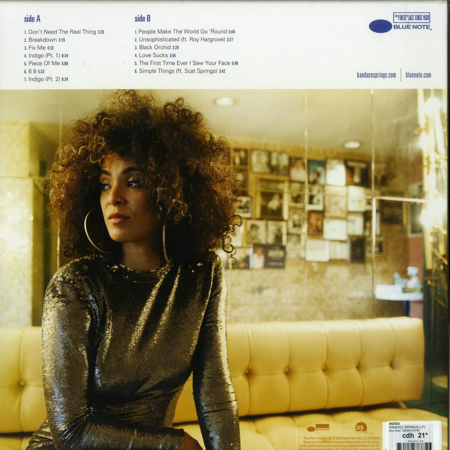 Kandace Springs - INDIGO / Blue Note / 602567218784 | 12 Inch