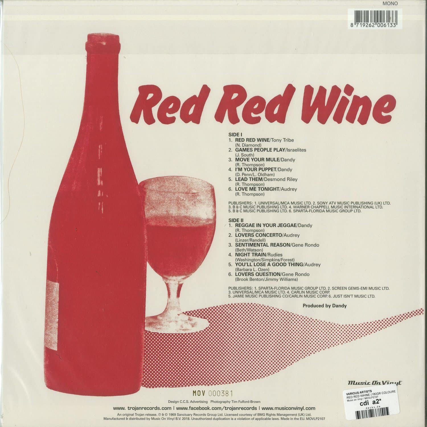 Various Artists - RED RED WINE