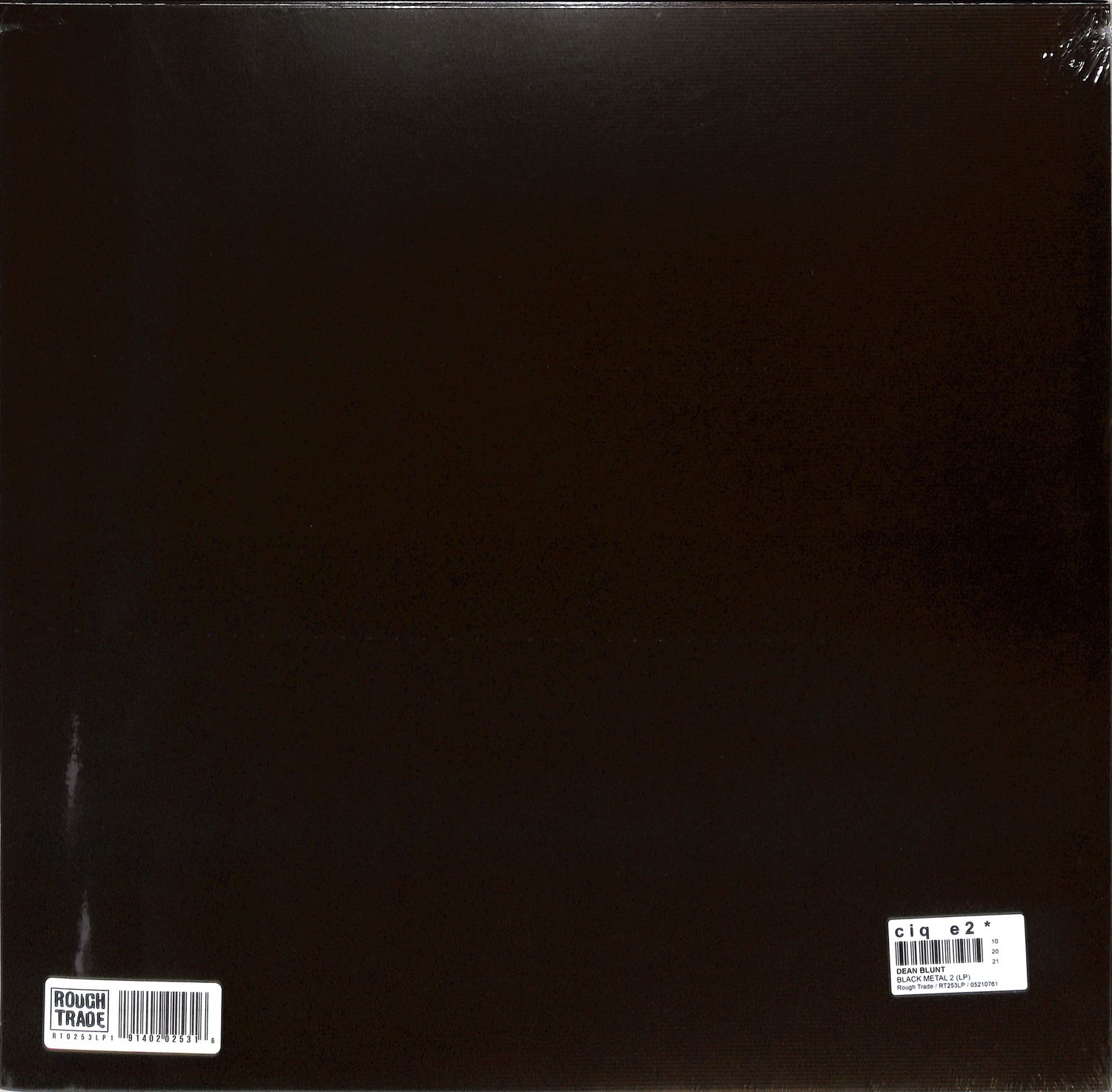 英LP Dean Blunt Black l 2 RT0253LP Rough Trade /00260 DEAN BLUNT - BLACK METAL 2 / Rough Trade RT0253LP- Vinyl