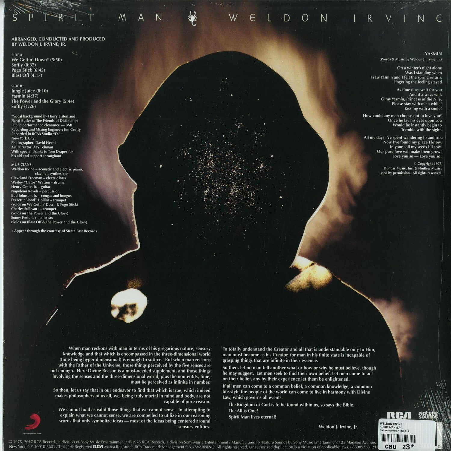 LP）Weldon Irvine / Spirit Man 再発FreeSoul Weldon Irvine – Spirit Man – Vinyl (LP, Album), 1975