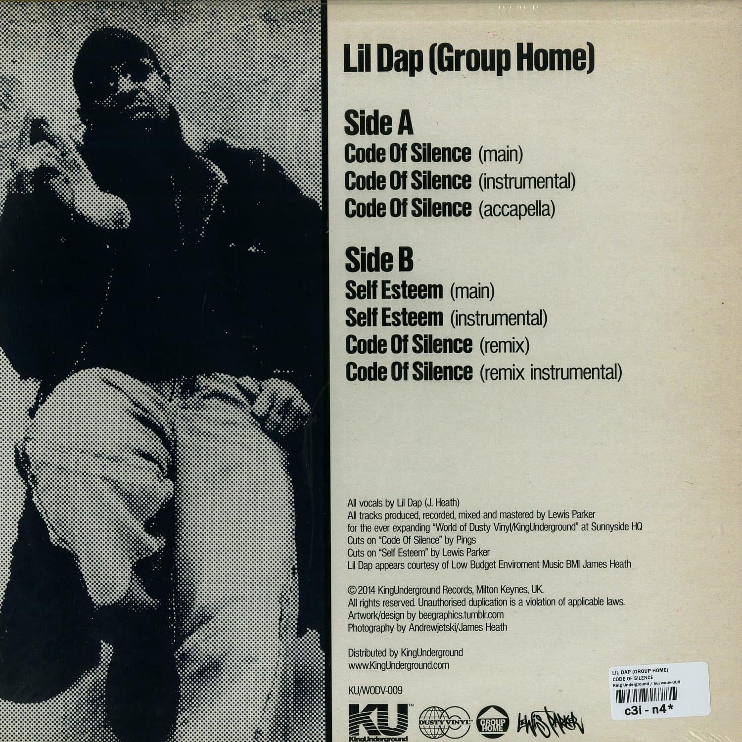 邦楽 Lil Dap (Group Home) Code Of Silence Lil Dap - CODE OF SILENCE