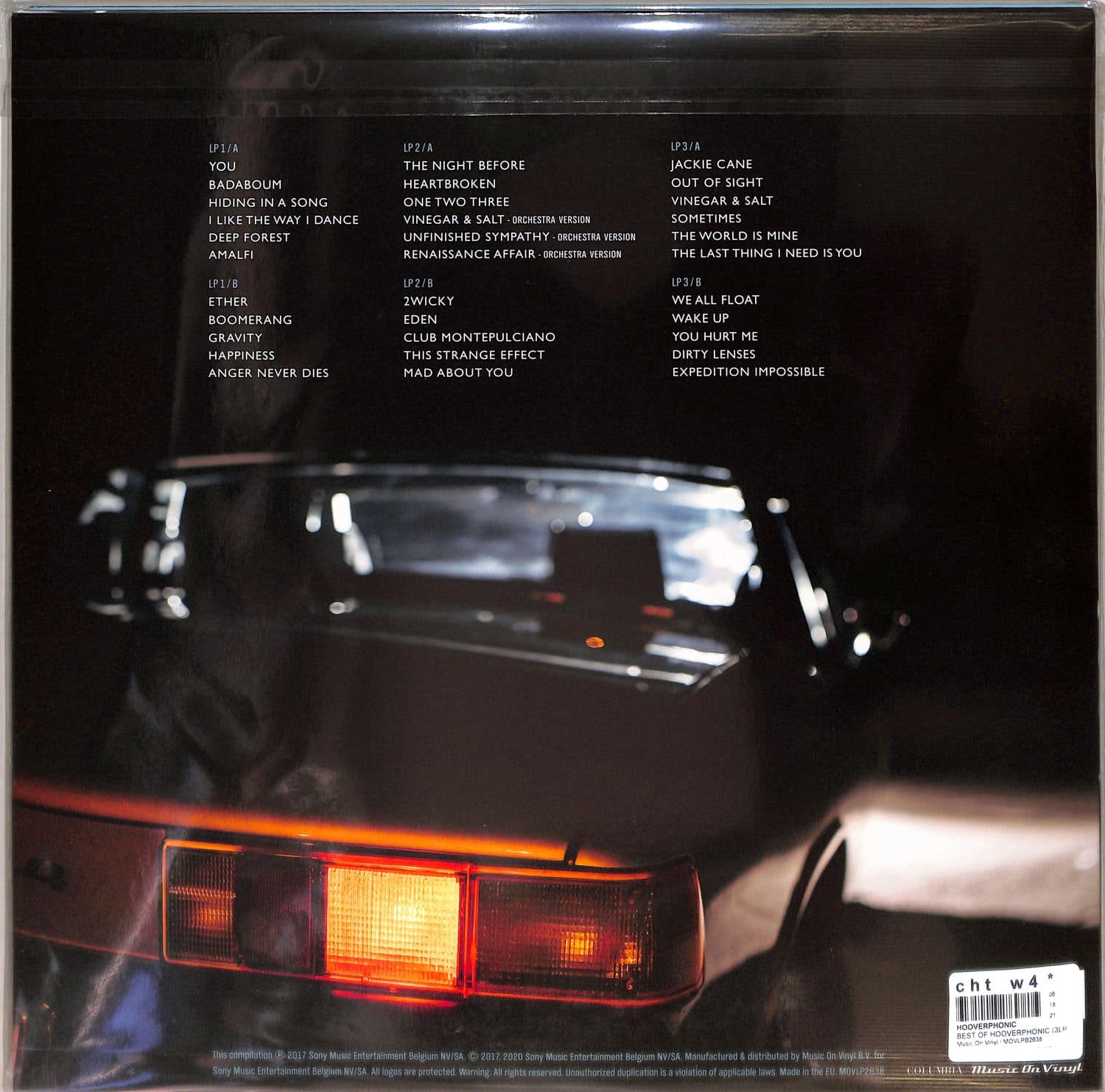 欧3LP Hooverphonic The Best Of Hooverphonic MOVLP2638 Music On Vinyl, Colu /00920 3LP HOOVERPHONIC The Best Of Hooverph MOVLP2638 Music On Vin