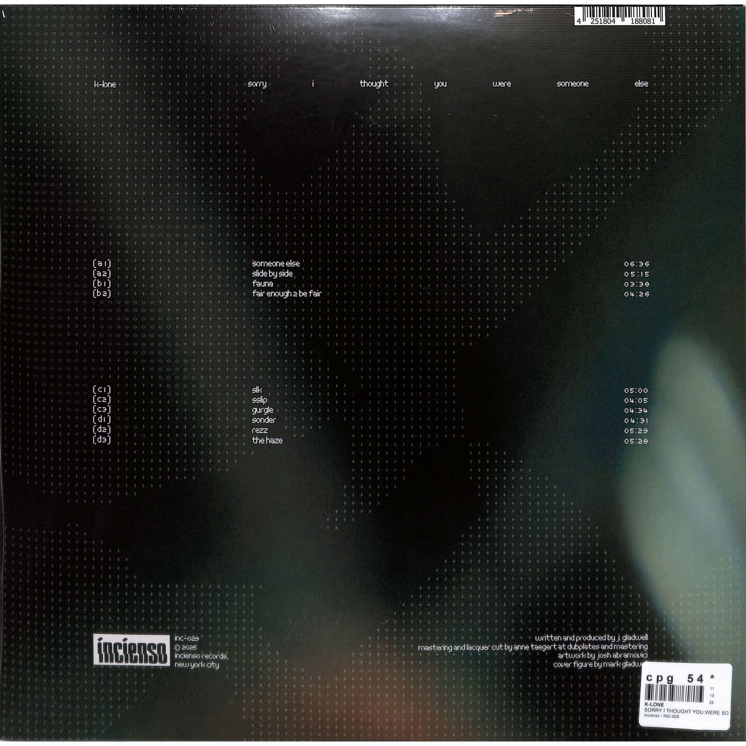 K-Lone - SORRY I THOUGHT YOU WERE SOMEONE ELSE