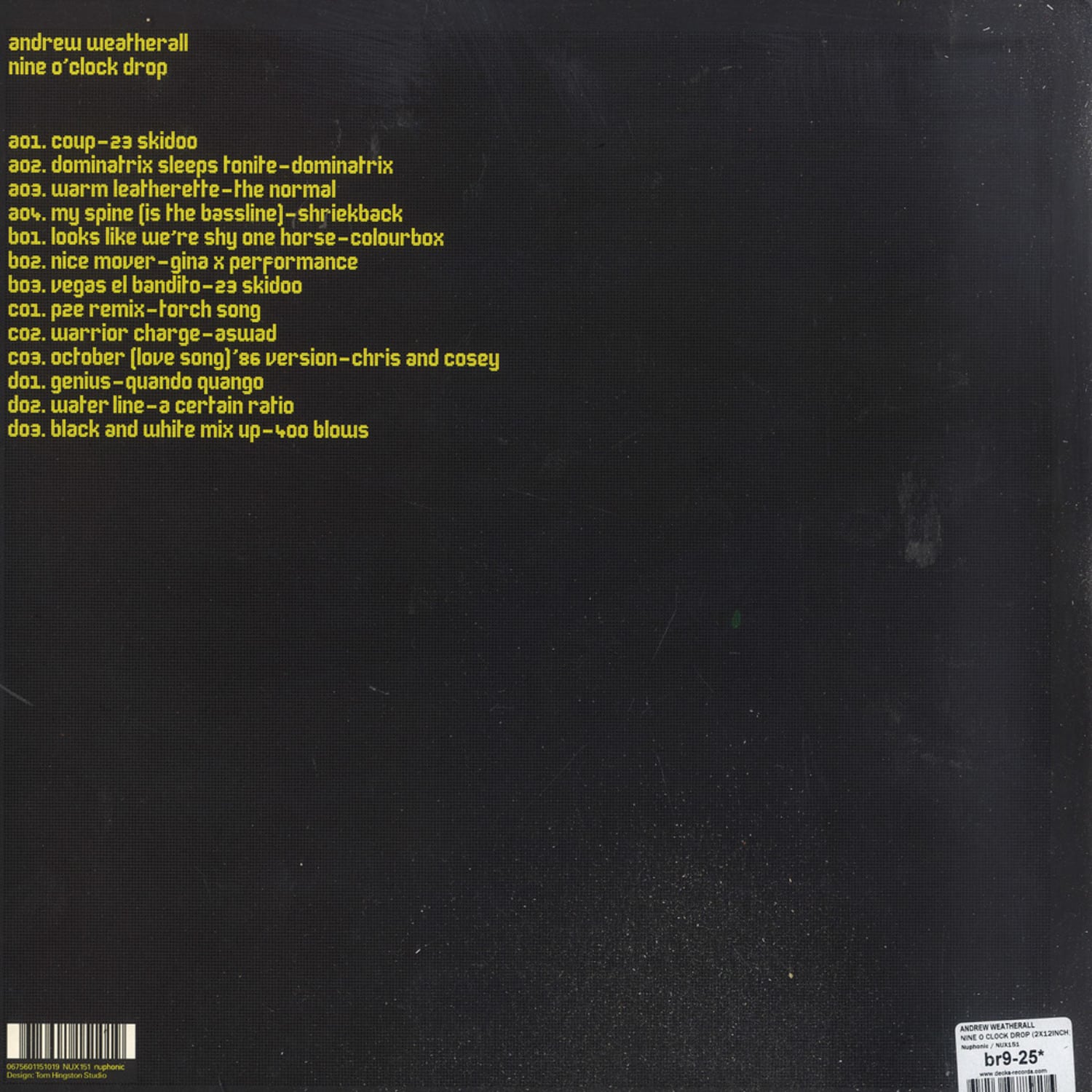 Andrew Weatherall - NINE O CLOCK DROP