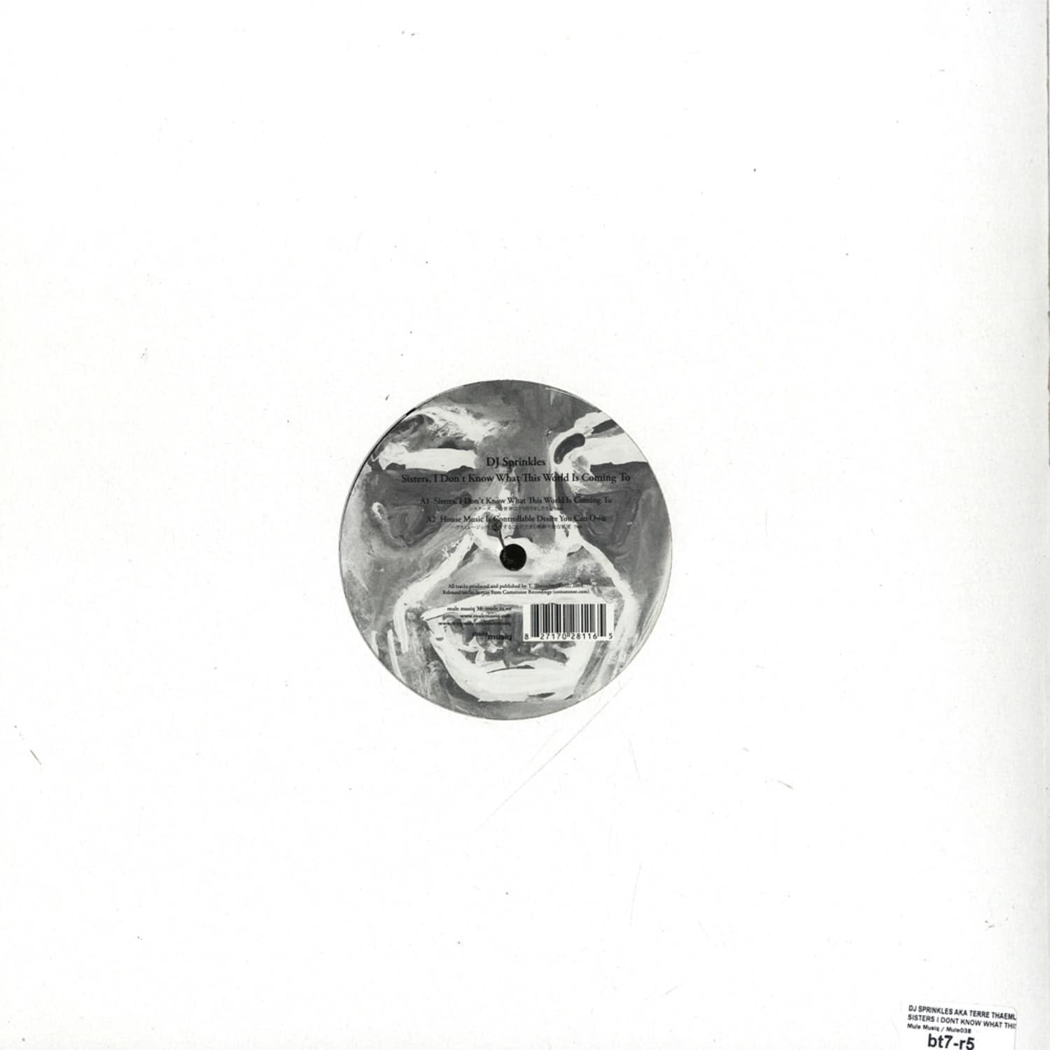 洋楽 CD DJ Sprinkles a.k.a. Terre Thaemlitz Terre Thaemlitz – Soulnessless EP 2 (DJ Sprinkles Remix