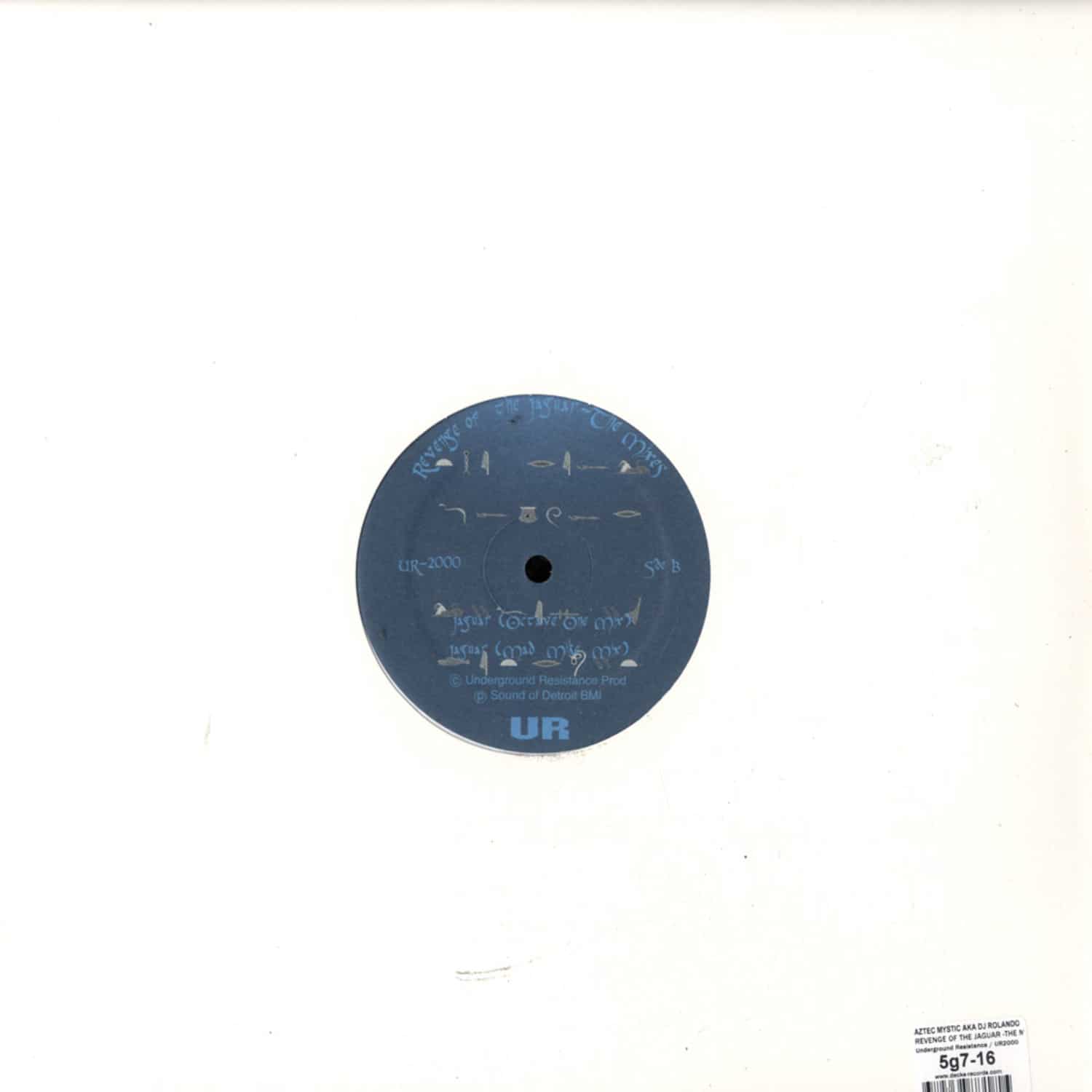 Revenge Of The Jaguar - The Mixes レコード DJ ROLANDO A.K.A. THE AZTEC MYSTIC / Revenge Of The Jaguar