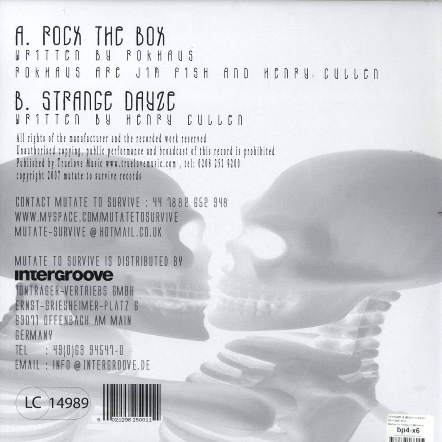 Rokhaus & Henry Cullen ROX THE BOX