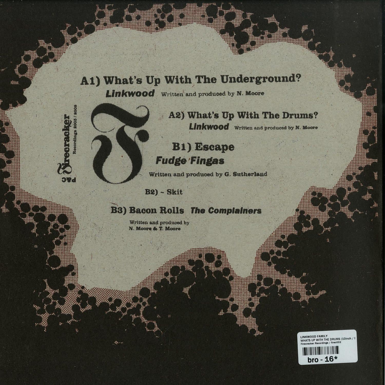 Linkwood Family &frasl; V&frasl;A - WHATS UP WITH THE DRUMS &frasl; Firecracker
