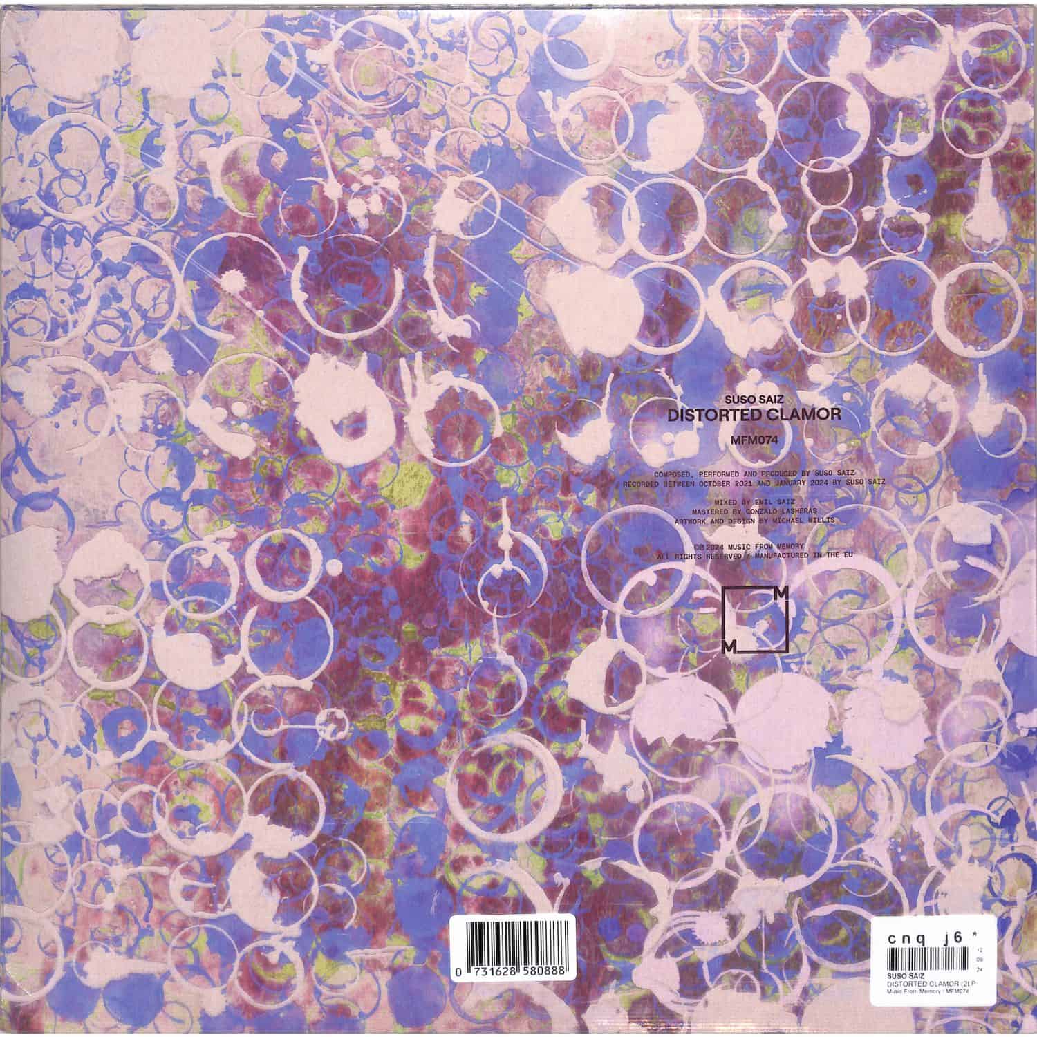 Suso Sáiz - Distorted Clamor（2LP） Suso Saiz - DISTORTED CLAMOR