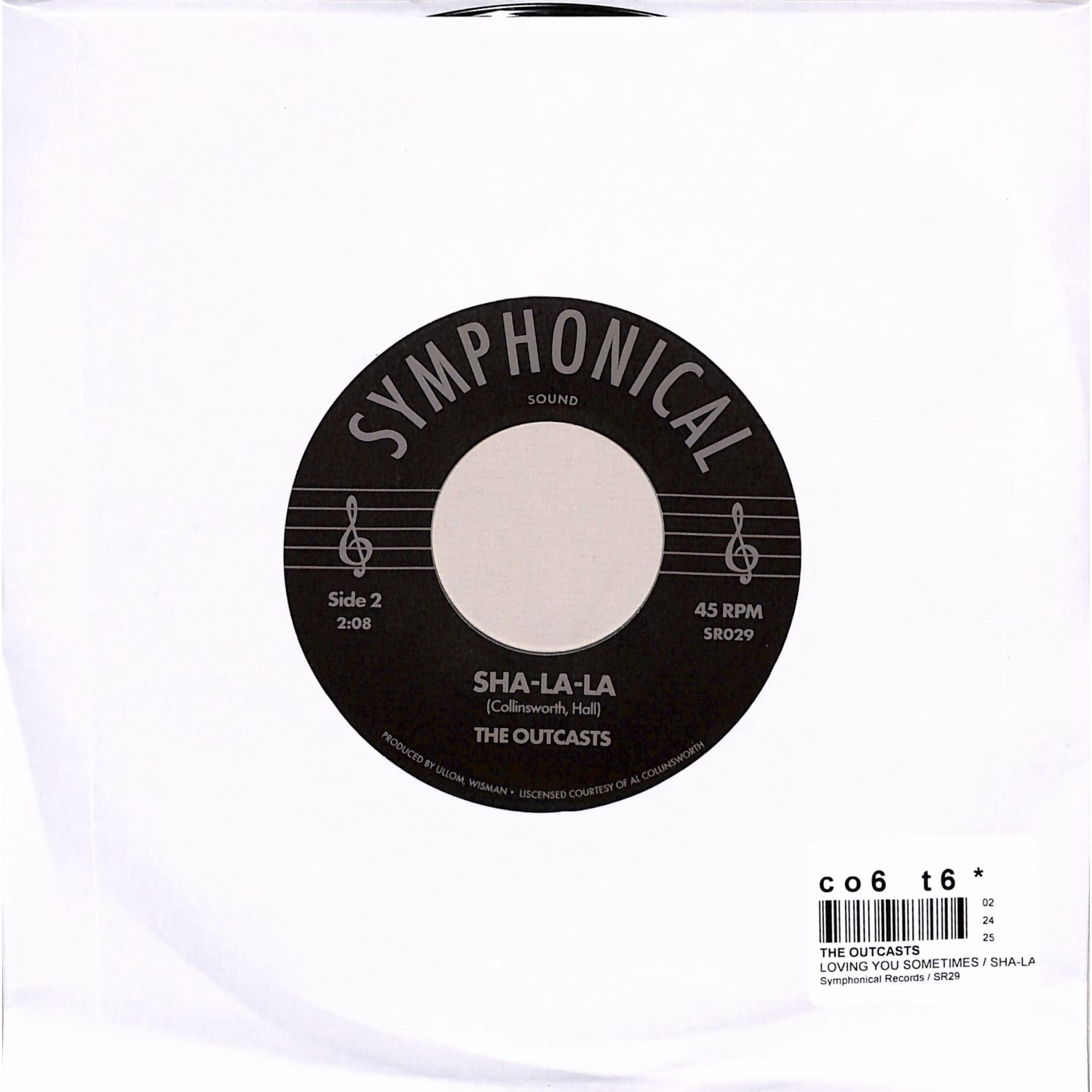 The Outcasts - LOVING YOU SOMETIMES / SHA-LA-LA