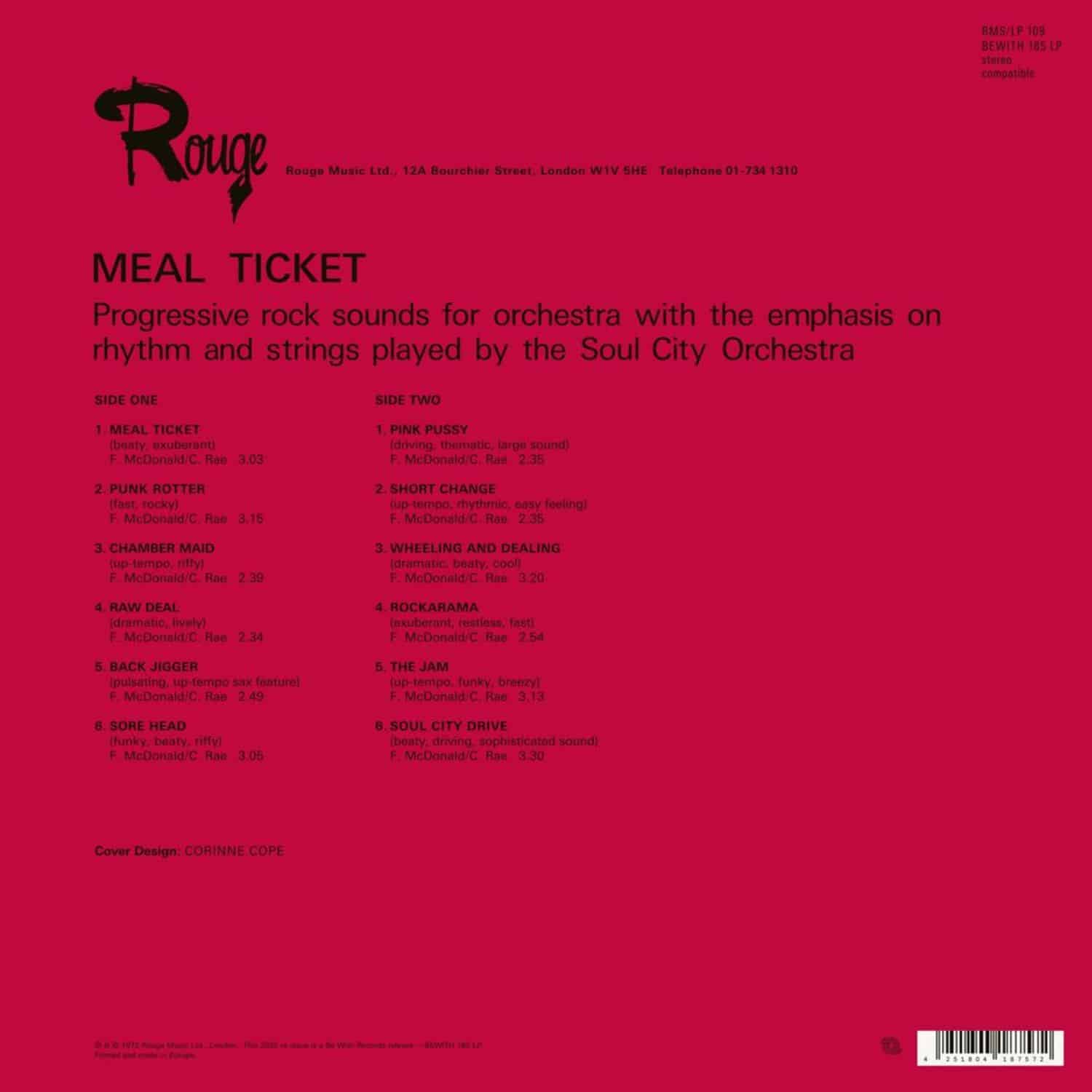 Soul City Orchestra - MEAL TICKET