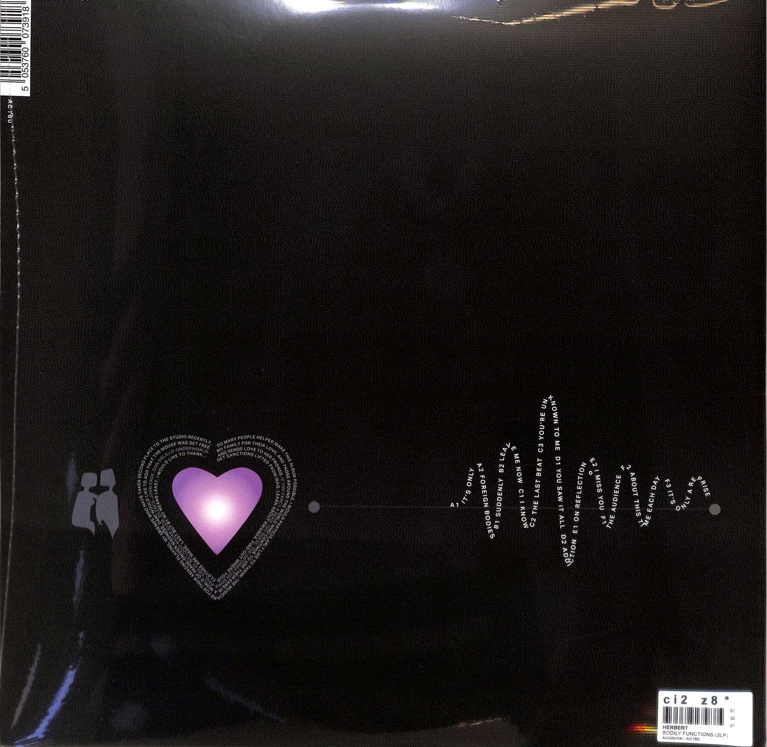 Matthew Herbert「Bodily Functions」レコード LP Herbert – Bodily Functions | Releases | Discogs