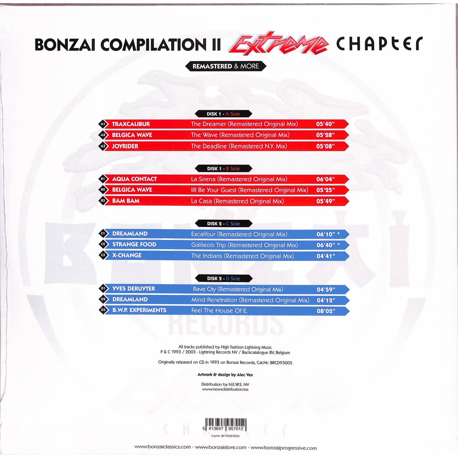 EXREME CHAPTER　BONZAI COMPILATION Ⅱ Bonzai Compilation II - Extreme Chapter – 2 x CD