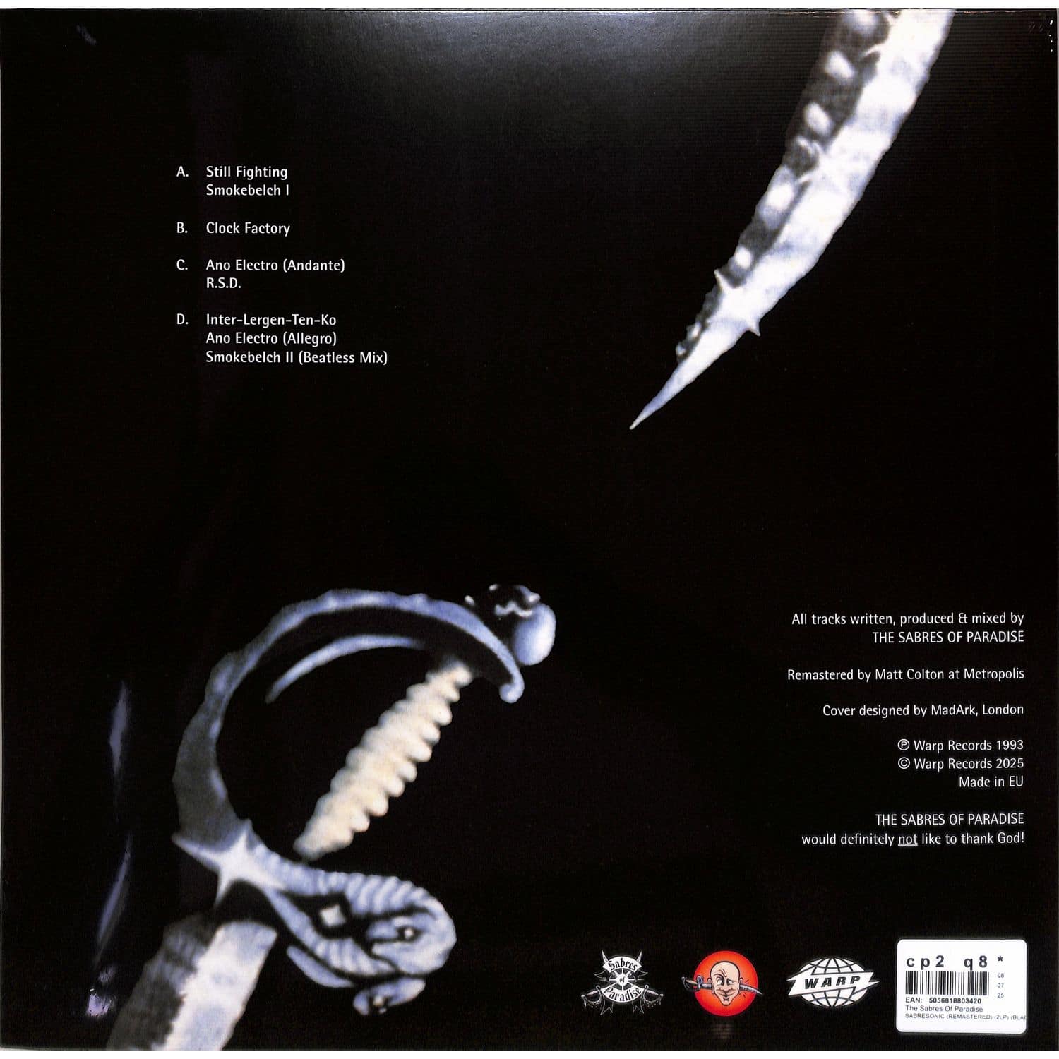 英2LP Sabres Of Paradise Sabresonic II WARPLP34 WARP 未開封 /00520 21133.jpg