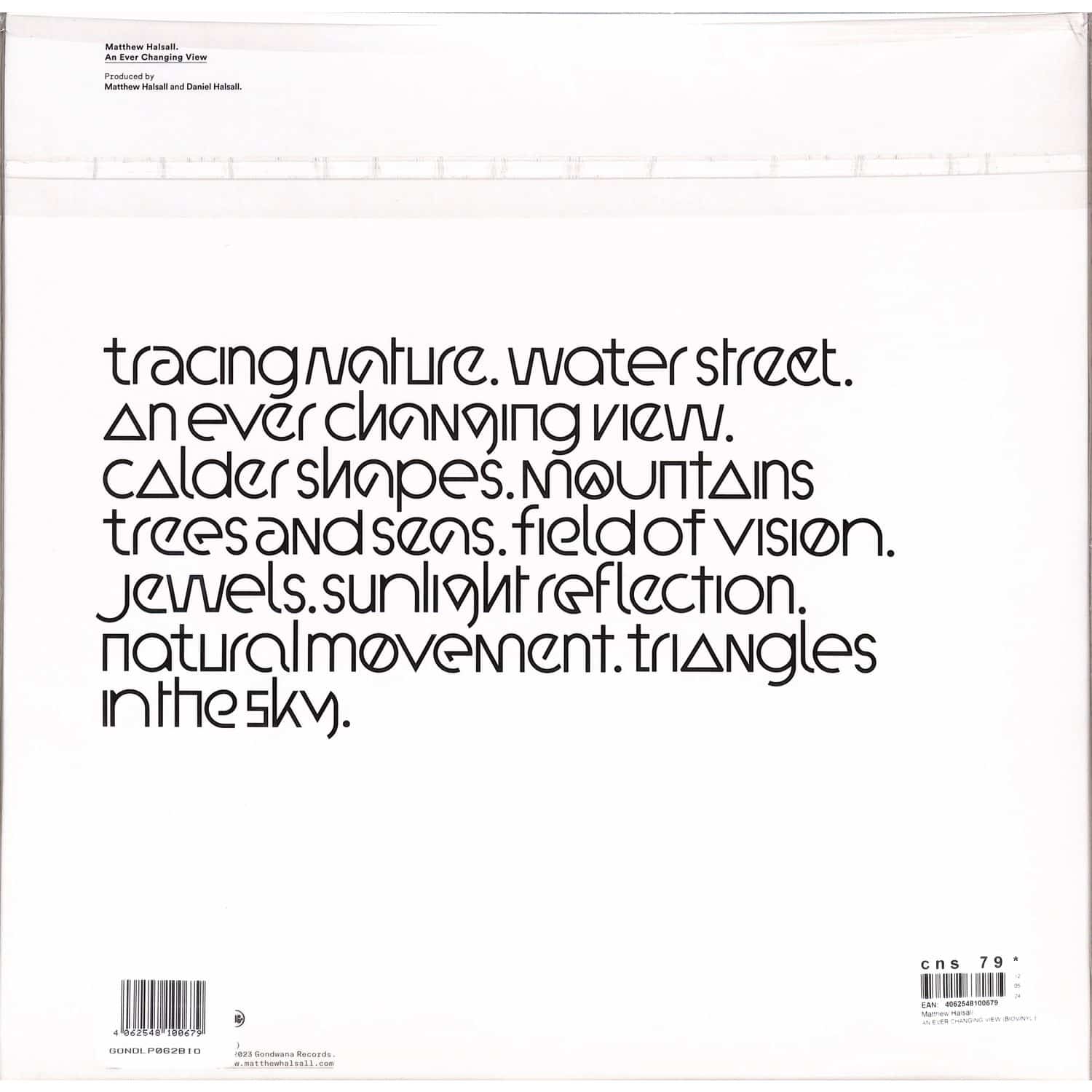 英2LP Matthew Halsall An Ever Changing View GONDLP062 Gondwana Records /00520 Matthew Halsall - An Ever Changing View | Gondwana Records