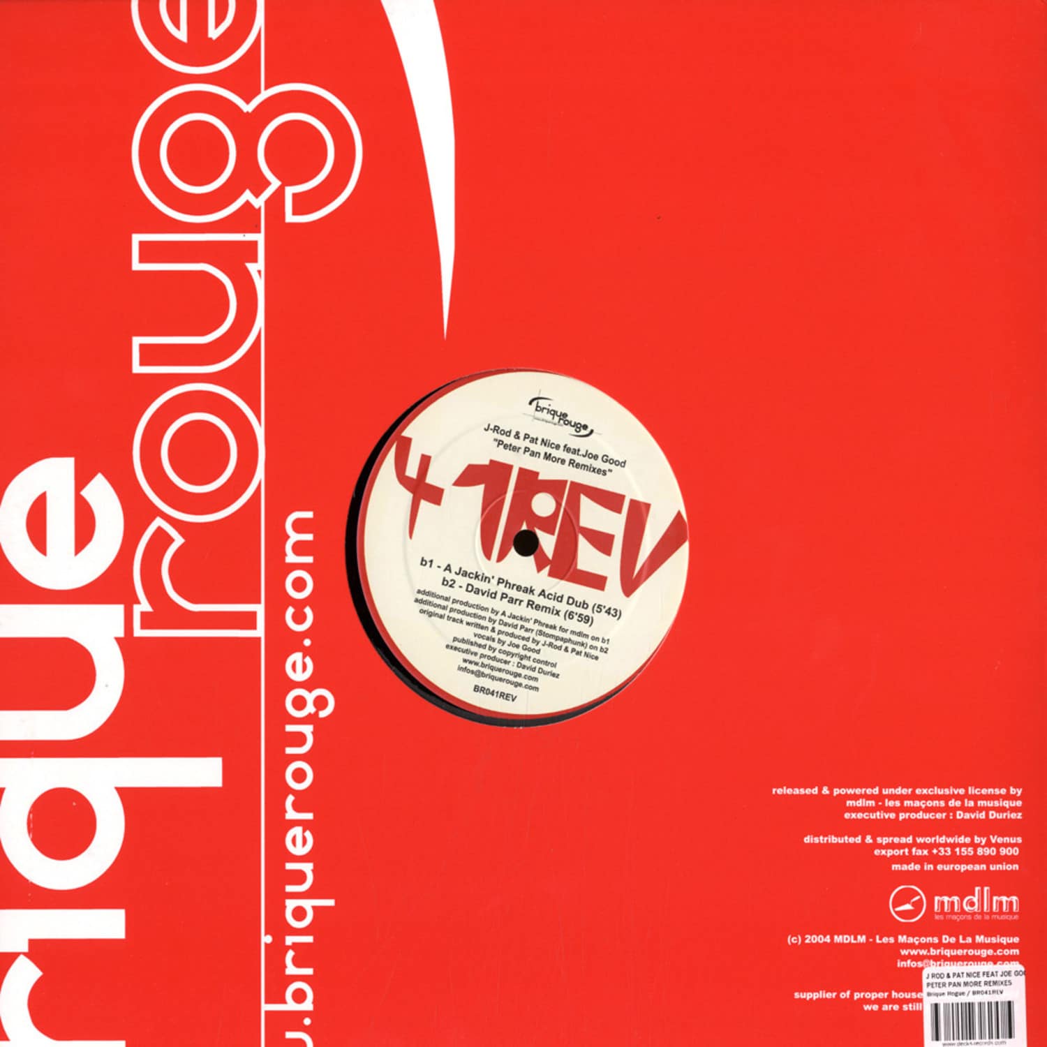 J Rod & Pat Nice feat Joe Good - PETER PAN MORE REMIXES