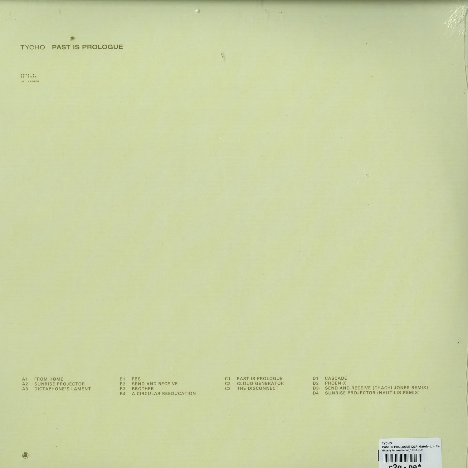 洋楽 Tycho - Past Is Prologue $_12.JPG?set_id=880000500F