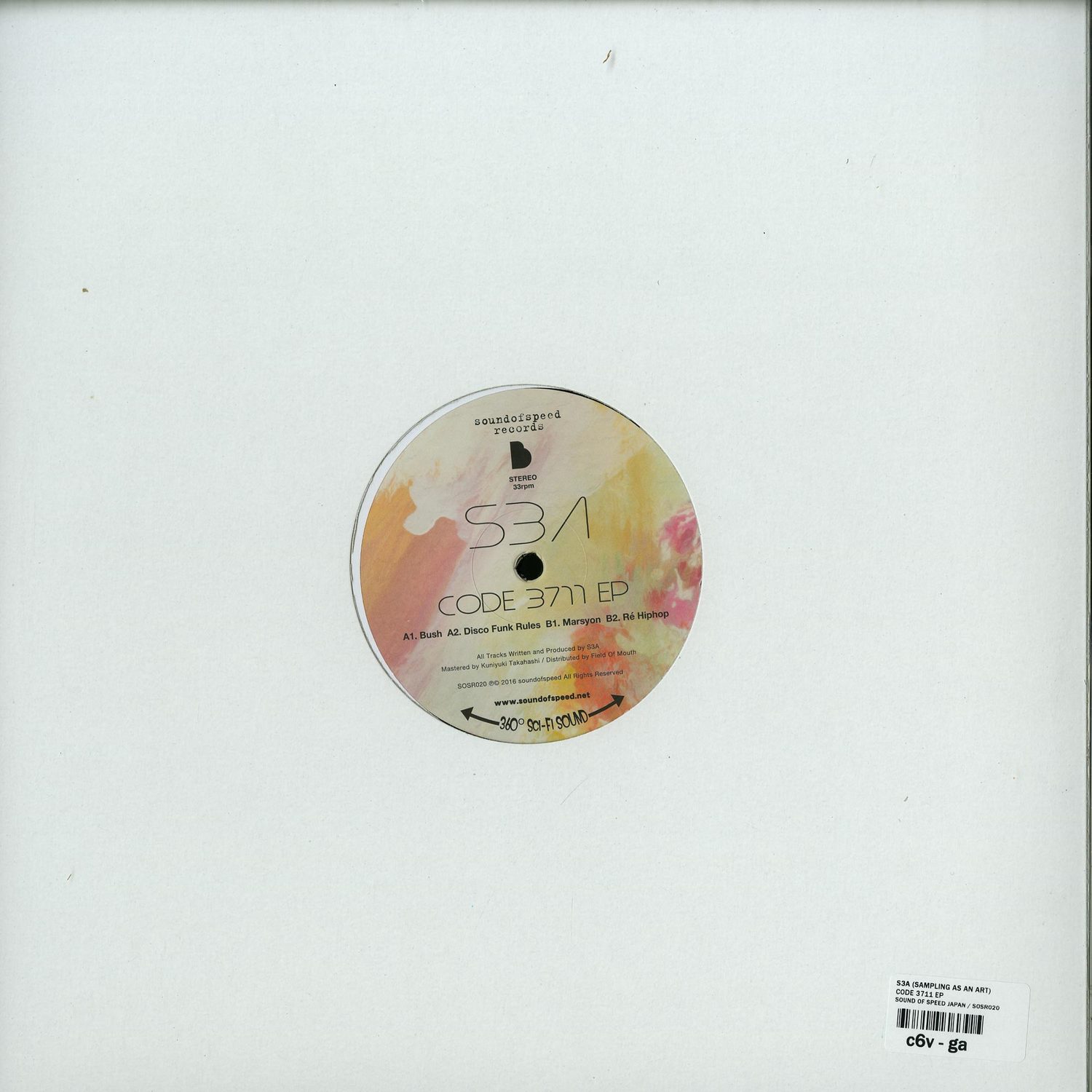S3A - CODE 3711 EP / SOUND OF SPEED JAPAN / SOSR020 | 12 S3A - CODE 3711 EP / SOUND OF SPEED JAPAN / SOSR020 | 12