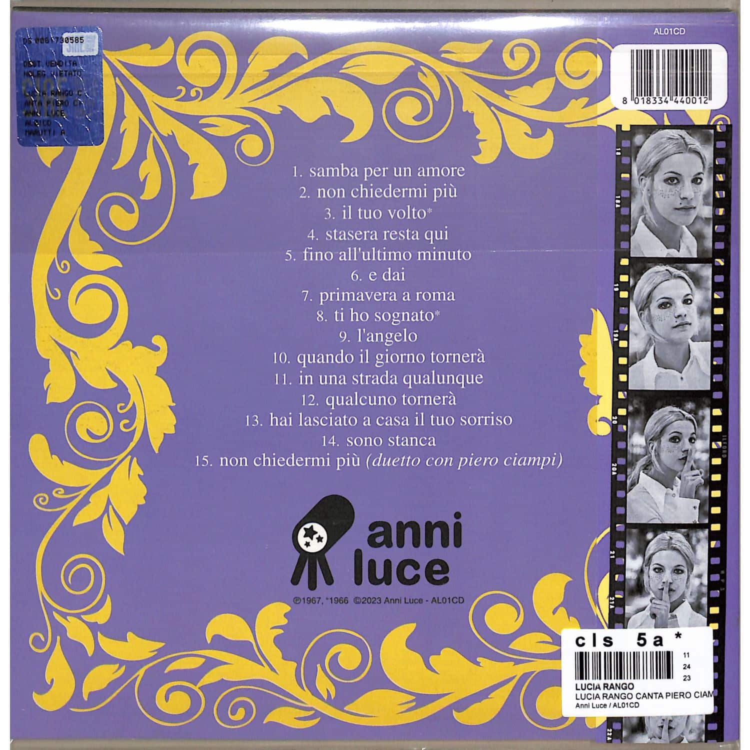 Lucia Rango - LUCIA RANGO CANTA PIERO CIAMPI