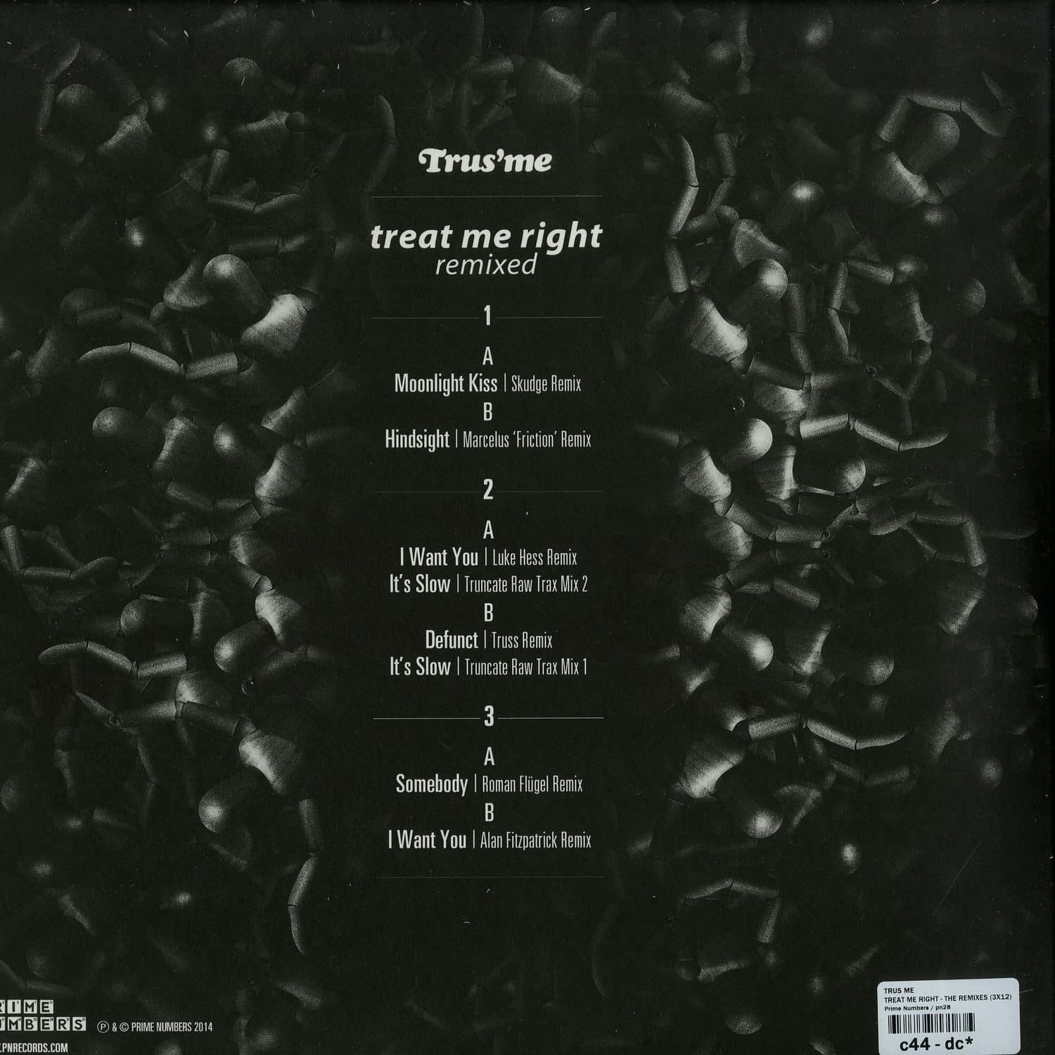 Trus me - TREAT ME RIGHT - THE REMIXES / Prime Numbers / PN28 | 12 