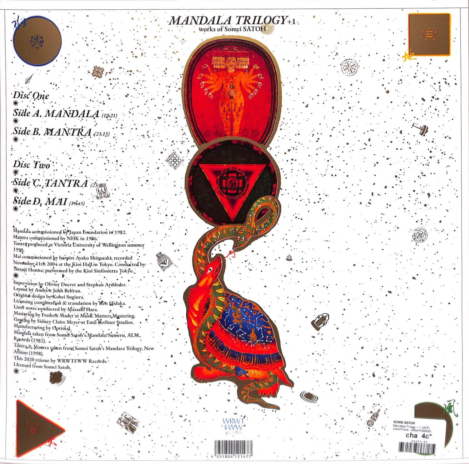 スイス2LP Somei Satoh Mandala Trilogy + 1 WRWTFWW055 We Release Whatever  /00520 Mandala Trilogy +1 | Somei Satoh | WRWTFWW Records