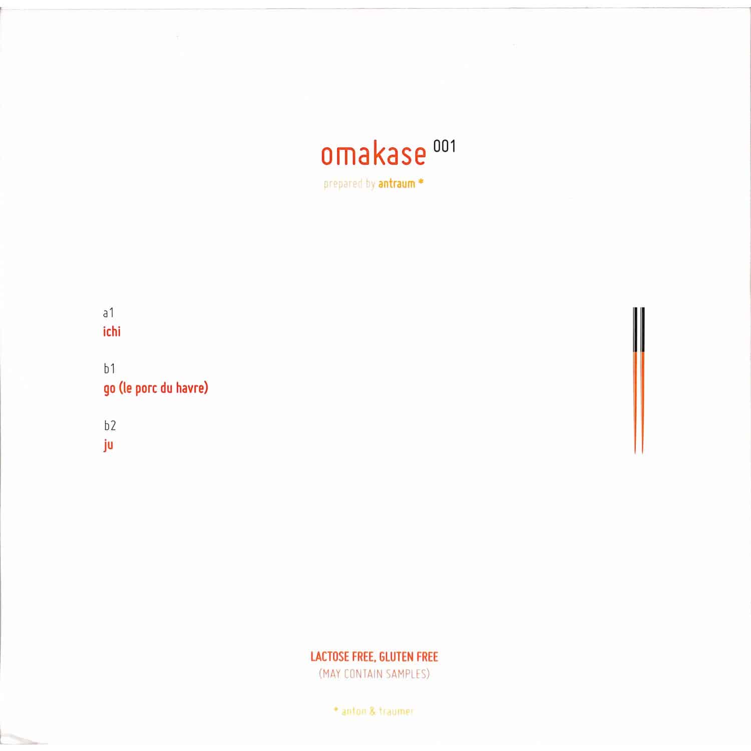 洋楽 omakase 001/antraum Antraum – Omakase 001 – Vinyl (12
