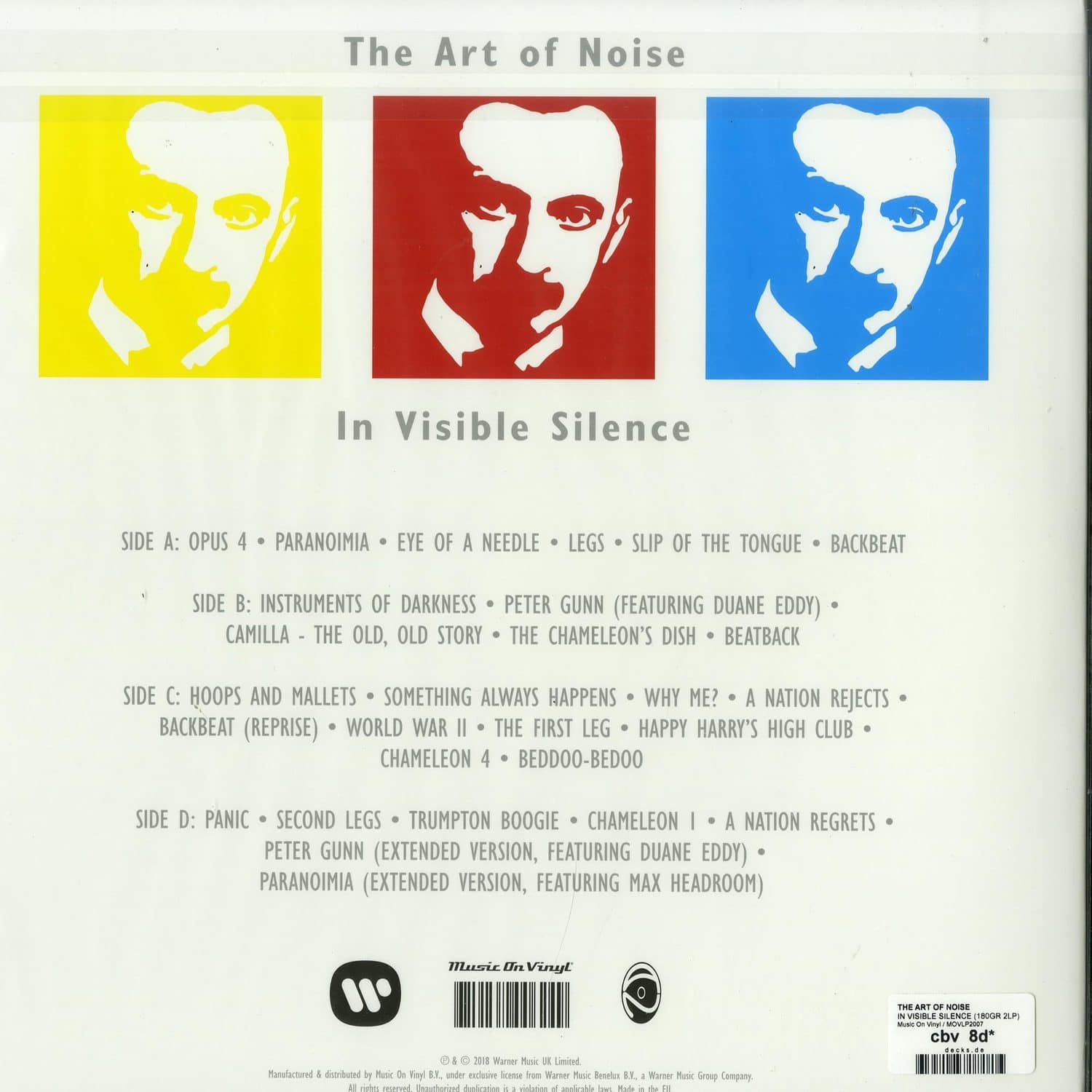 Art Of Noise In Visible Silence 直筆サイン入り The Art Of Noise – In Visible Silence – Vinyl (LP, Album), 1986