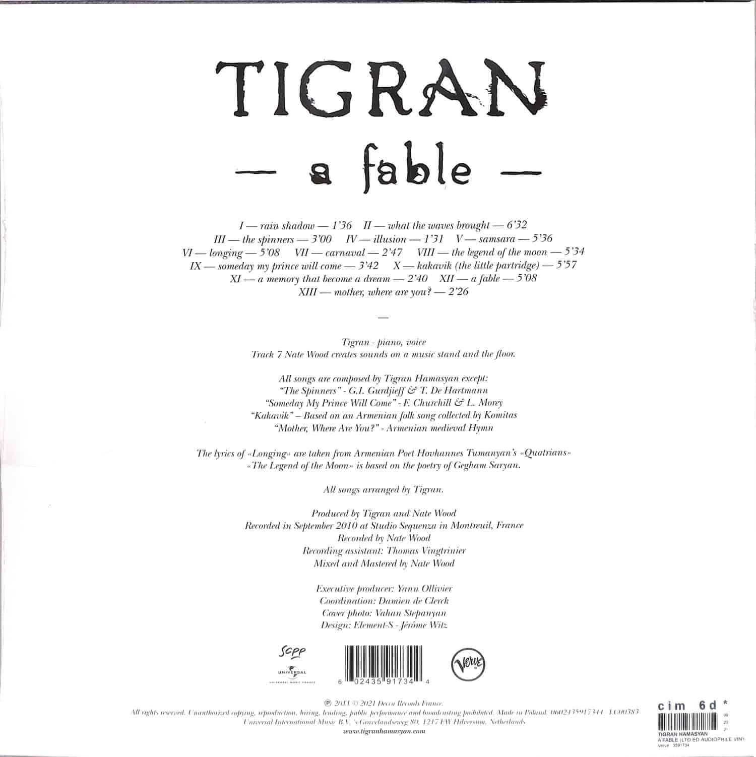 Tigran Hamasyan - A FABLE
