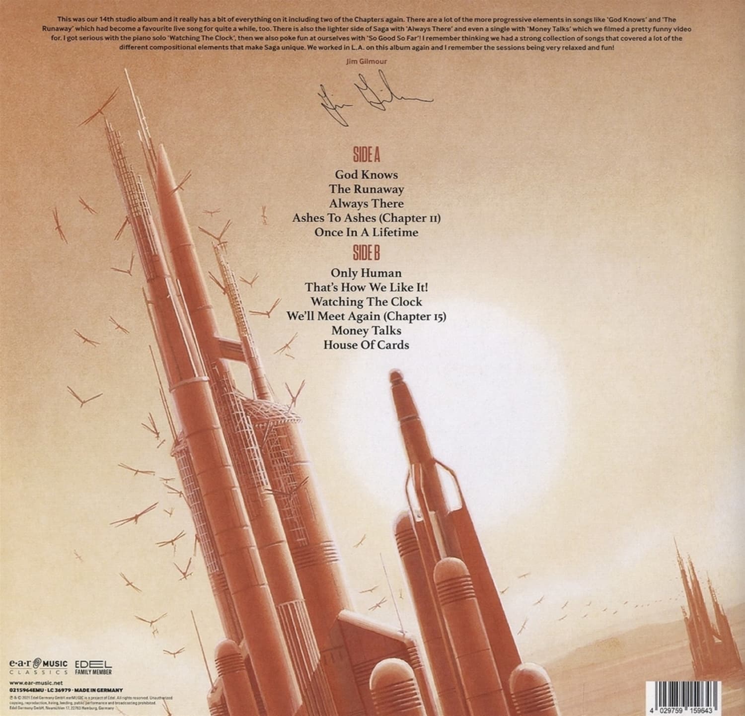欧LP Saga House Of Cards 0215964EMU Ear Music /00260 LP SAGA House Of Cards 0215964EMU Ear Music EUROPE | eBay