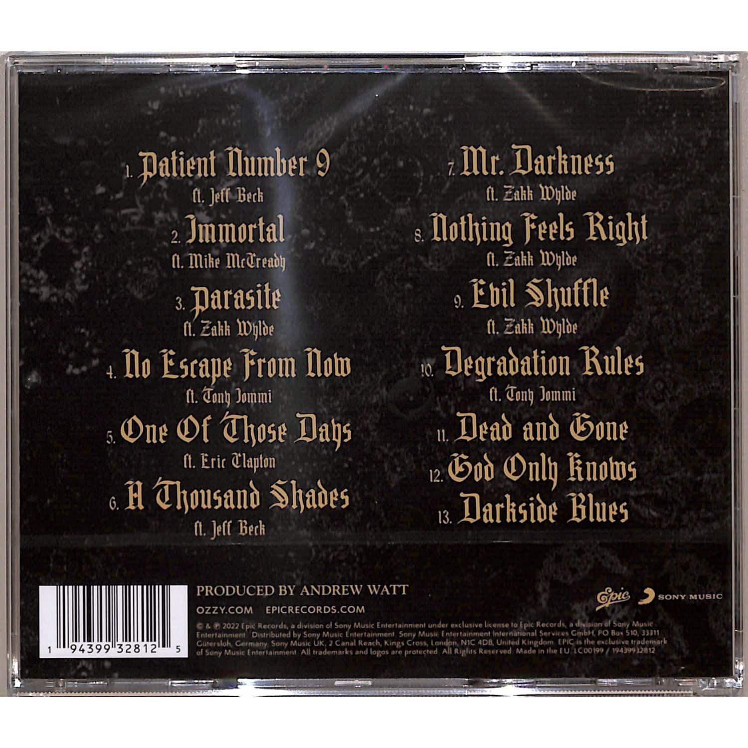 ALBUM - 超美品、ALBUMアルバム　INSANITY5&#39;9　PU Stream Evil Shuffle (feat. Zakk Wylde) by Ozzy Osbourne