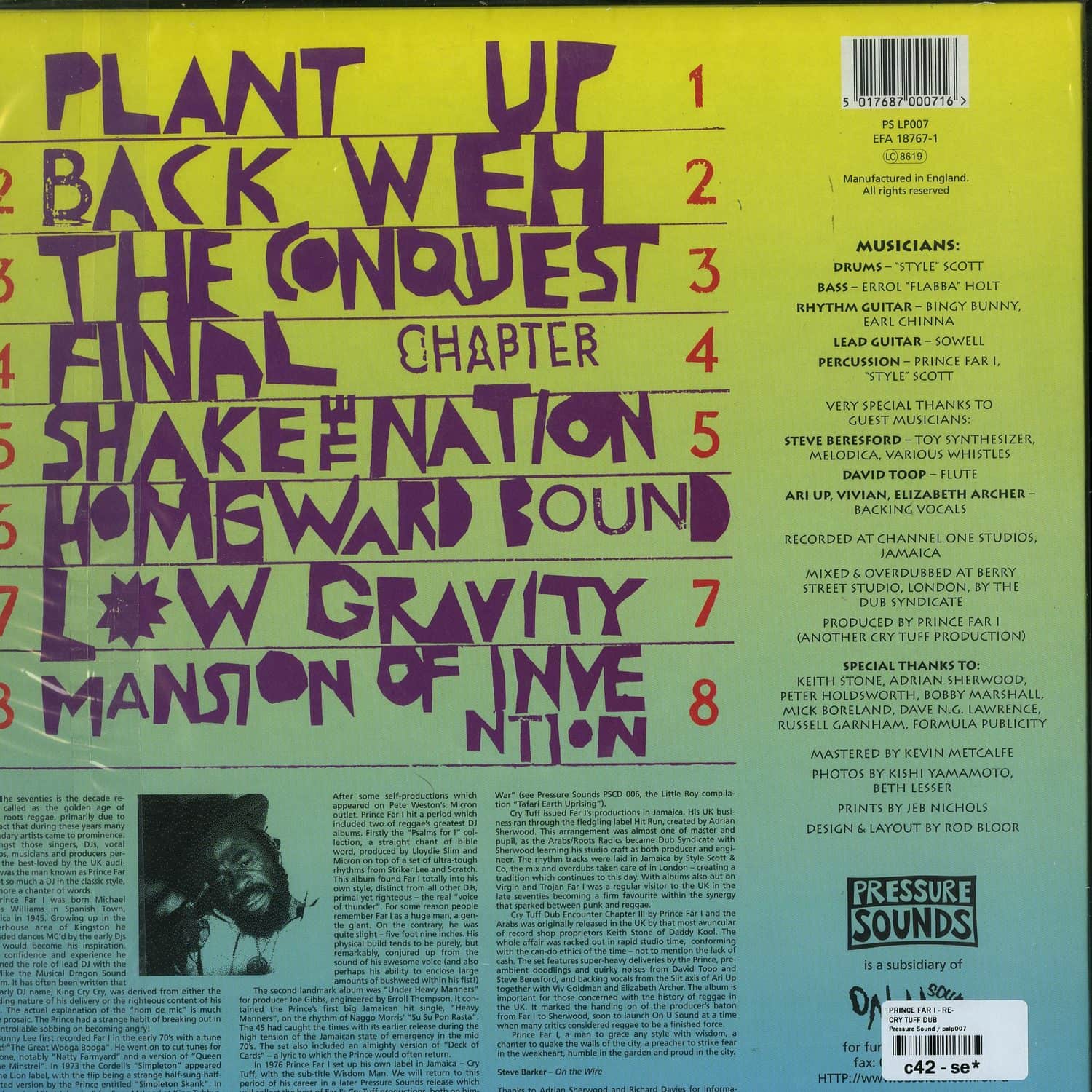 Prince Far I - CRY TUFF DUB ENCOUNTER CHAPTER 3