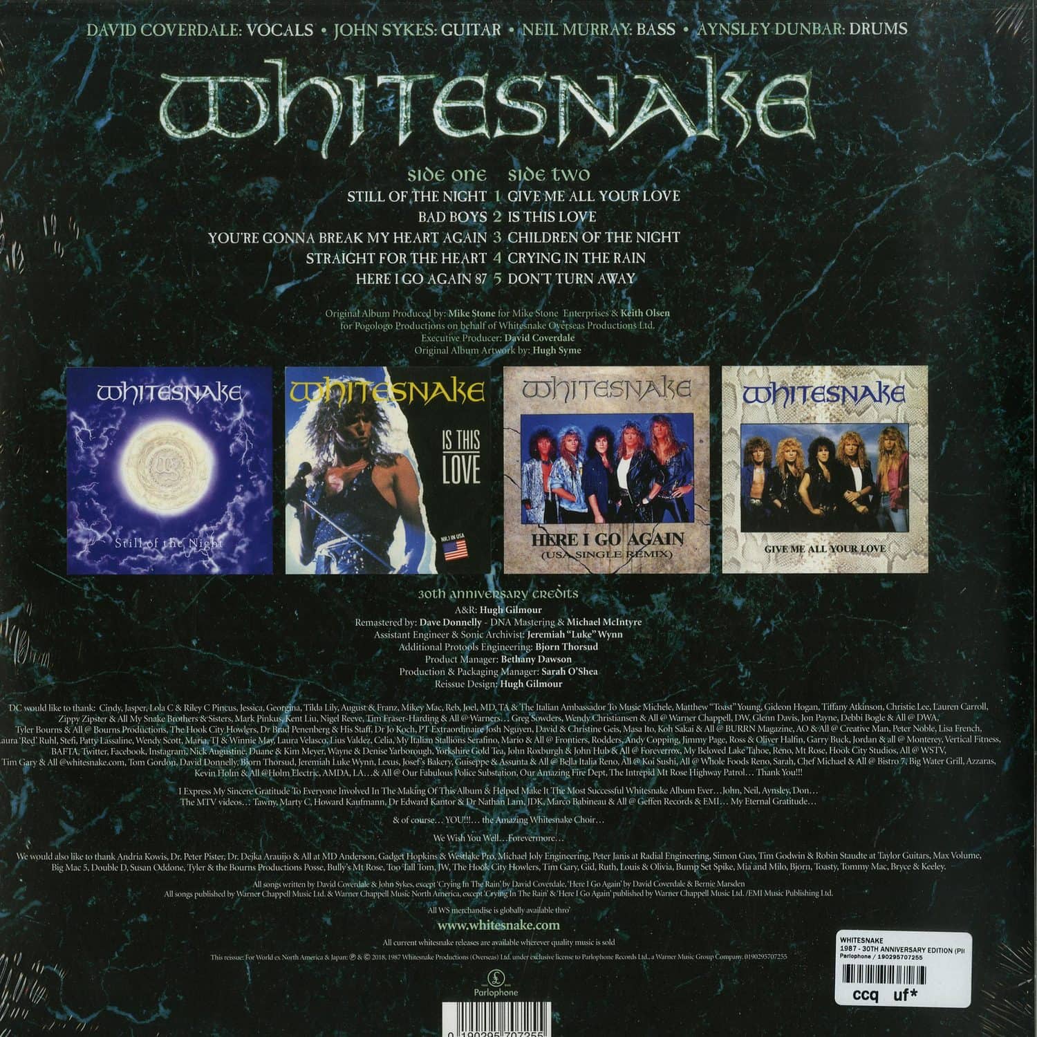 Whitesnake - 1987 - 30TH ANNIVERSARY EDITION