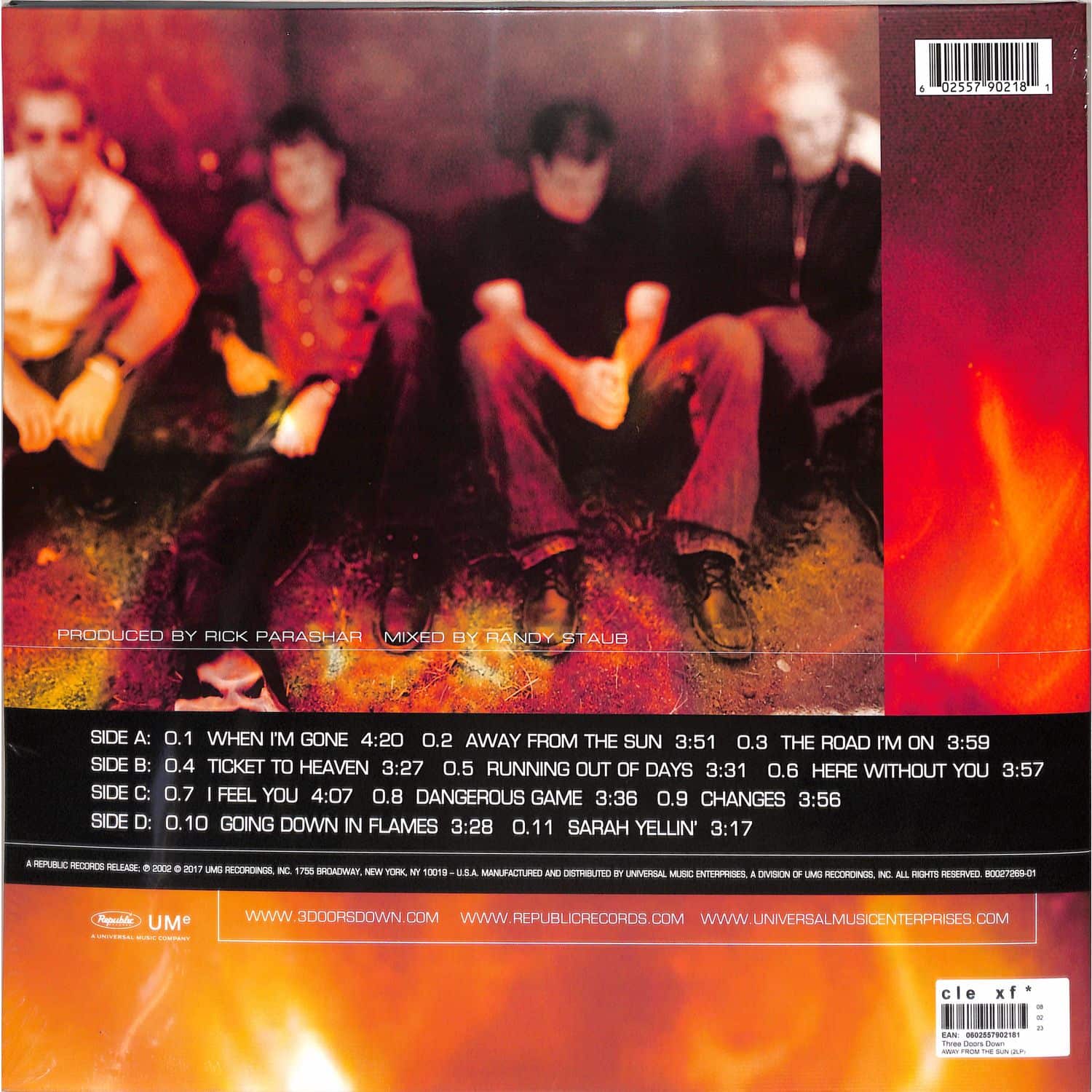 Three Doors Down AWAY FROM THE SUN