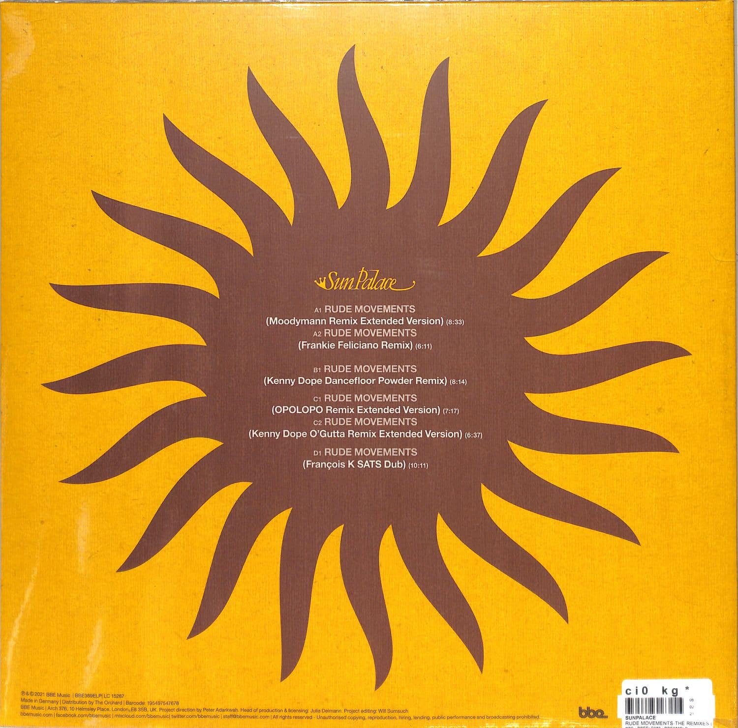 Sunpalace - RUDE MOVEMENTS-THE REMIXES