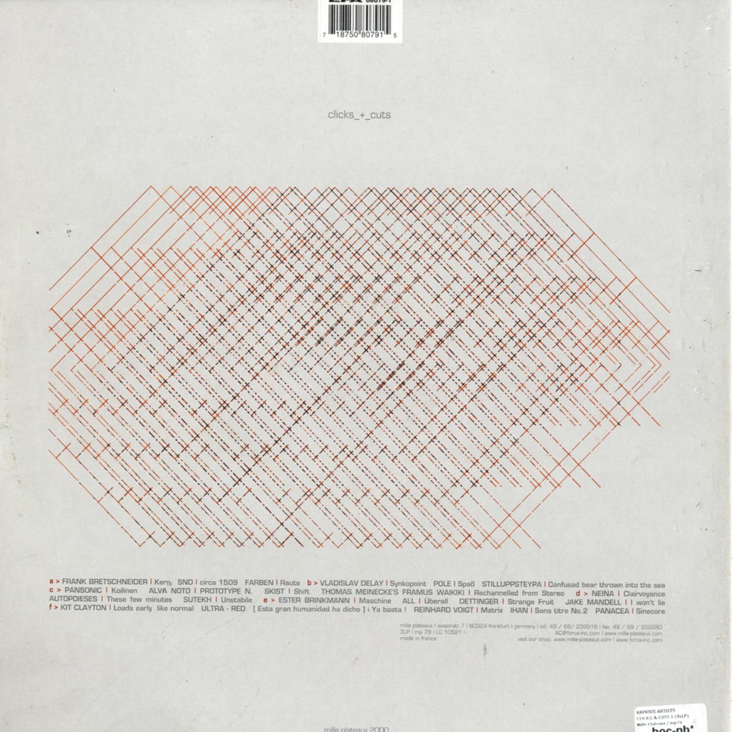中古 V.A - clicks + cuts 3LP mp79 中古 V.A - clicks + cuts 3LP mp79 - メルカリ