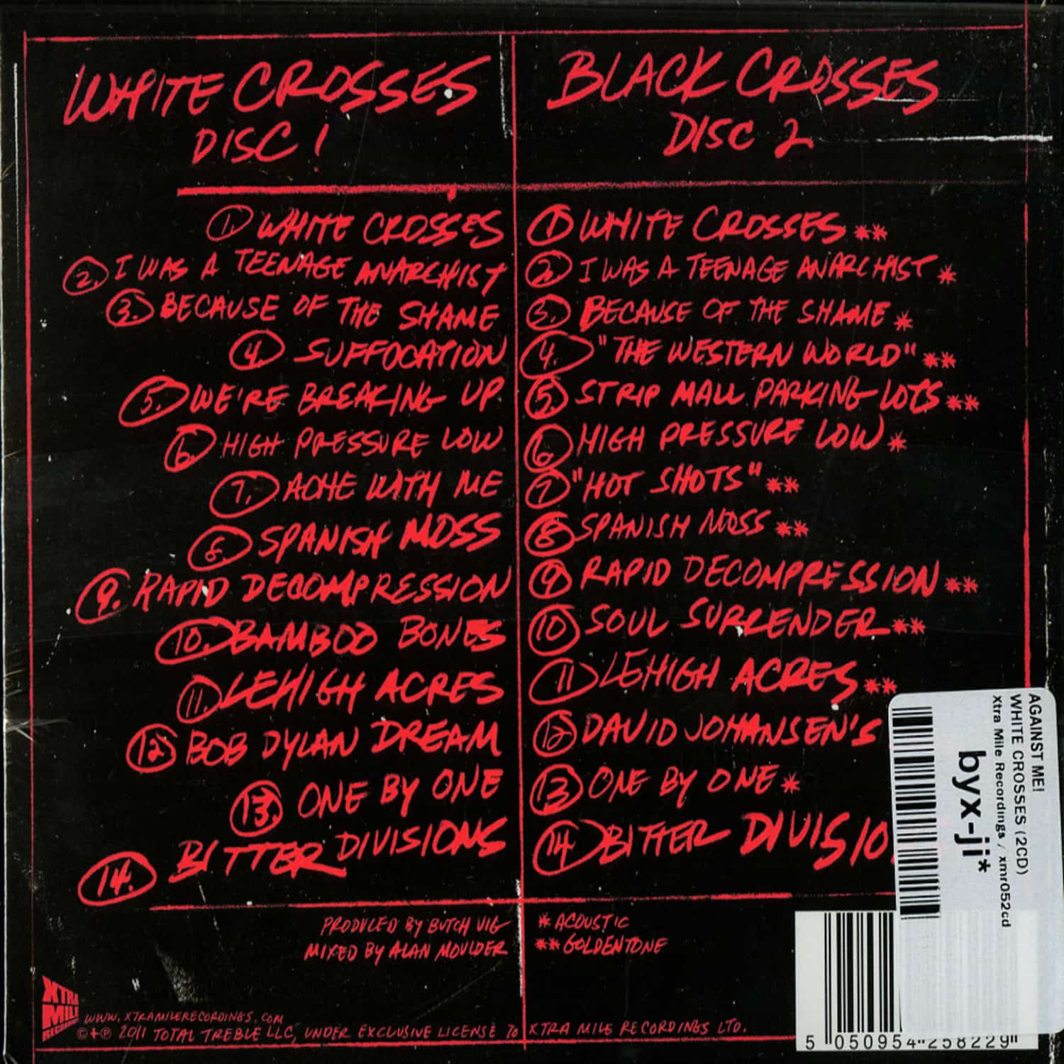 Against Me! WHITE CROSSES