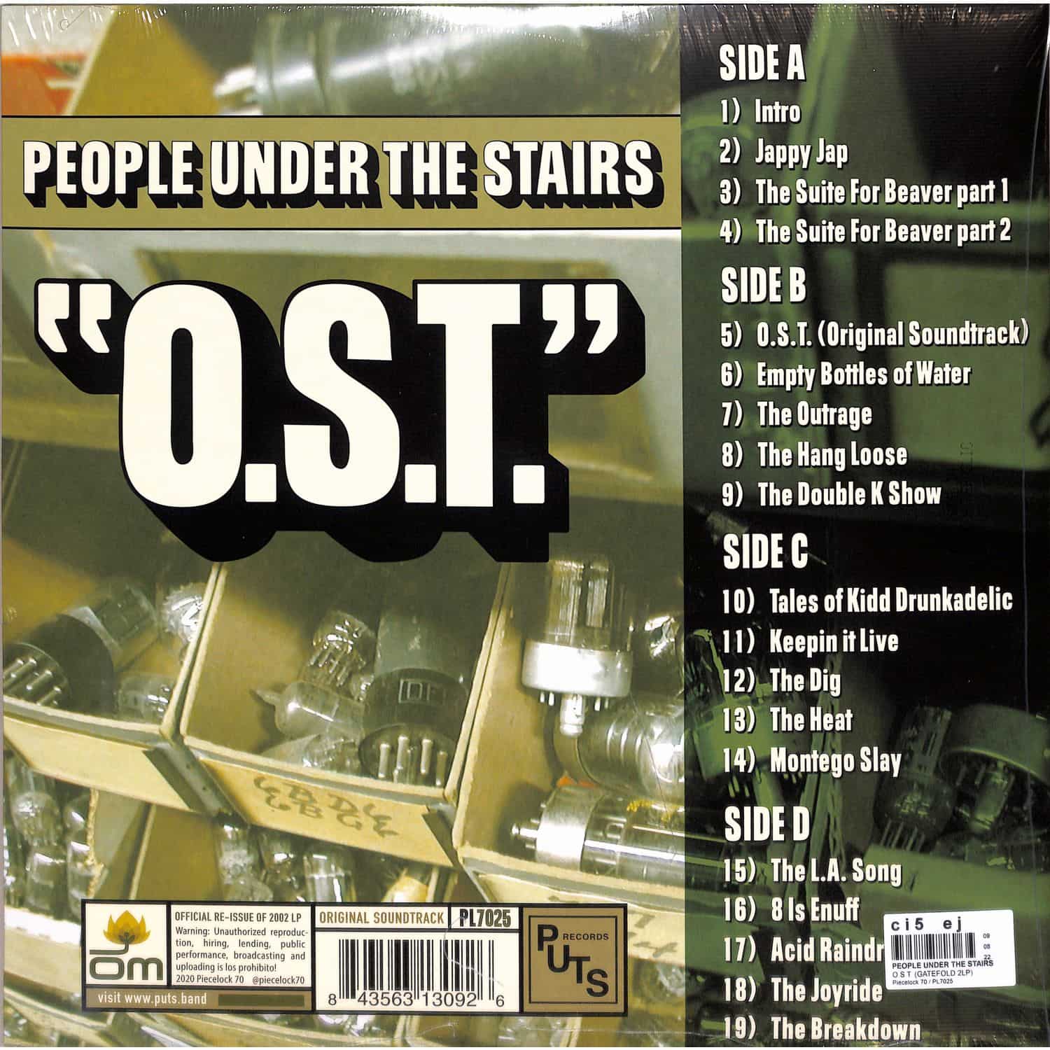 People Under The Stairs O.S.T. 12インチレコード SALE 50%オフ】PEOPLE UNDER THE STAIRS / O.S.T. (12