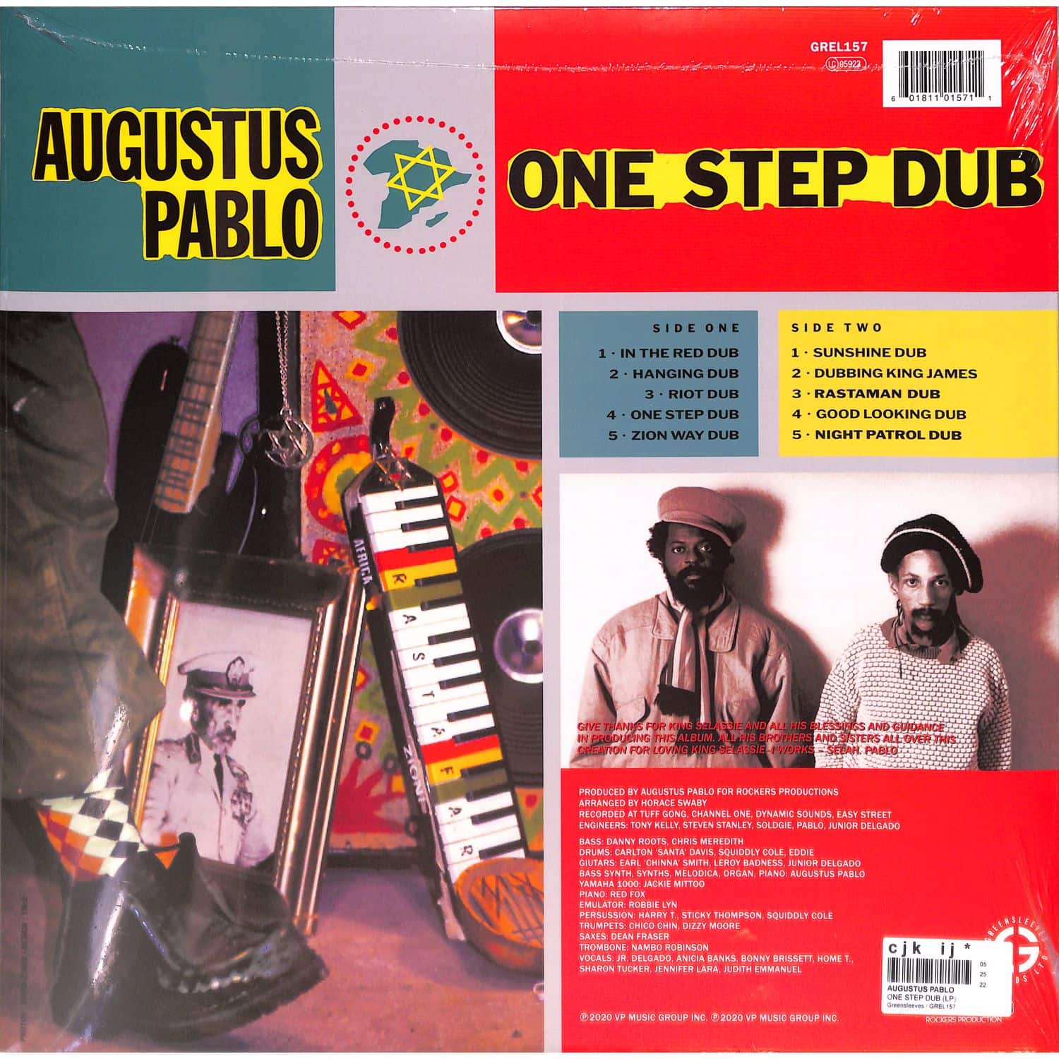 米LP Augustus Pablo One Step Dub GREL157 Greensleeves/VP /00238 Augustus Pablo – One Step Dub – Vinyl (LP, Album), 1991
